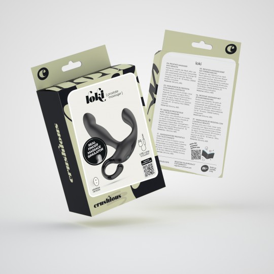 ПЕРЕЗАРЯЖАЕМЫЙ МАССАЖЕР ПРОСТАТЫ CRUSHIOUS LOKI С ДИСТАНЦИОННЫМ УПРАВЛЕНИЕМ