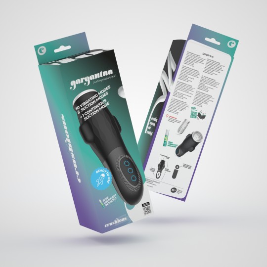 МАСТУРБАТОР CRUSHIOUS GARGANTUA СО СЪЕМНОЙ ВТУЛКОЙ, ОТСОСОМ И БЕСПЛАТНОЙ СМАЗКОЙ