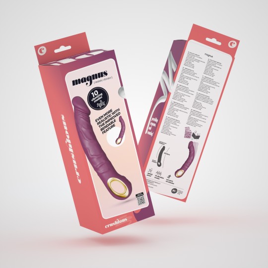 VIBRADOR FLEXIBLE MAGNUS BEND MORADO CRUSHIOUS
