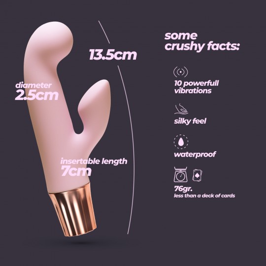 МИНИ ВИБРАТОР CRUSHIOUS MELLOW CONY РОЗОВЫЙ