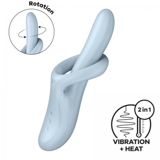 VIBRATEUR HEAT FLEX 4 BLEU SATISFYER