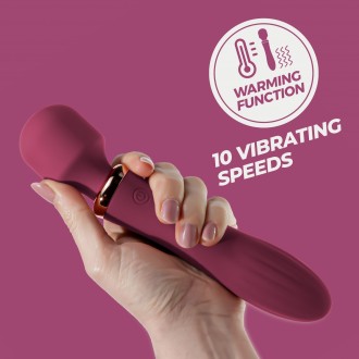 CRUSHIOUS DUAL MASSAGE WAND JINX RED WINE