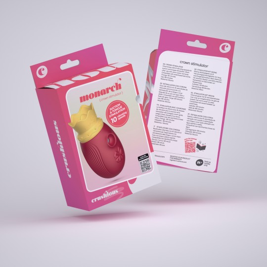 ESTIMULADOR CLITORIANO MONARCH CRUSHIOUS VERMELHO