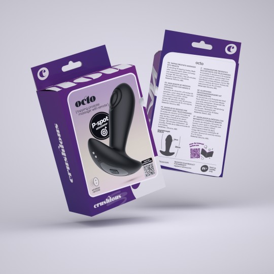 CRUSHIOUS OCTO TAPPING ANAL PLUG WITH REMOTE CONTROL