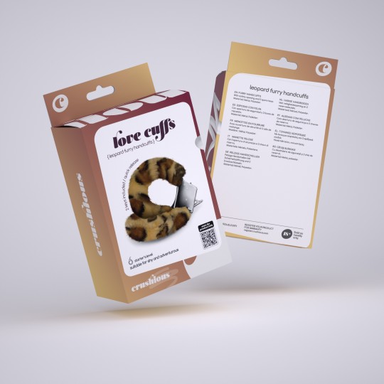 POLSINI IN PELUCHE LOVE CUFFS CRUSHIOUS LEOPARDO