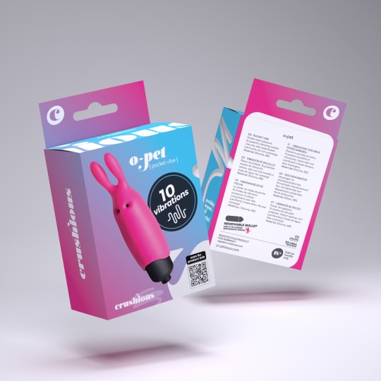 O-PET CONIGLIO CON PALLA A 10 VIBRAZIONI ROSA CRUSHIOUS