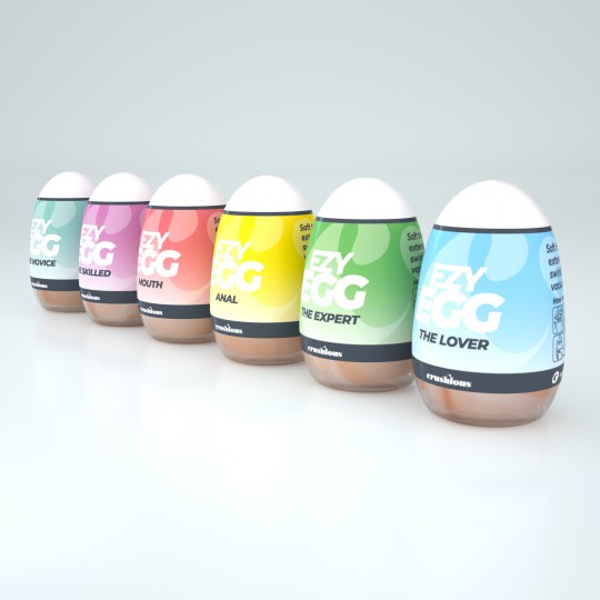 SCATOLA DI 6 UOVA MASTURBATRICI EZY EGG CRUSHIOUS