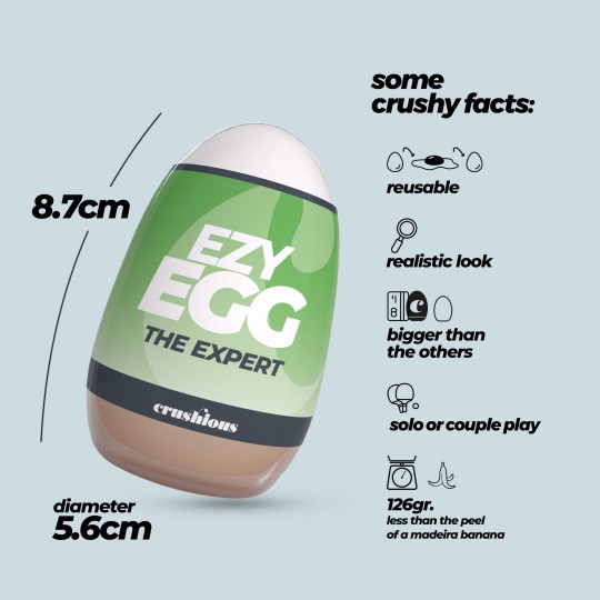 ЯЙЦО CRUSHIOUS EZY EGG ЭКСПЕРТ МАСТУРБАТОР ЯЙЦО