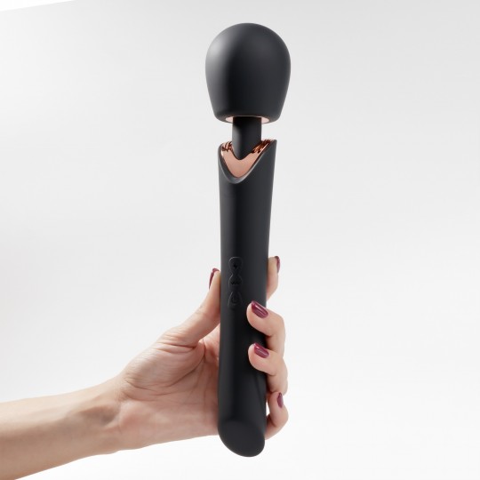 CRUSHIOUS HOLLY RECHARGEABLE WAND MASSAGER BLACK