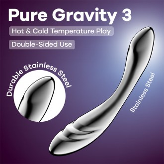 METALL DILDO PURE GRAVITY 3 SATISFYER