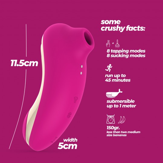 СТИМУЛЯТОР КЛИТОРИАЛЬНЫЙ SUPERNOVA CRUSHIOUS РОЗОВЫЙ