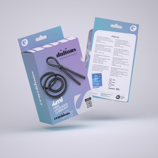 НАБОР СИЛИКОНОВЫХ КОЛЕЦ ДЛЯ ПЕНИСА CRUSHIOUS DALTONS