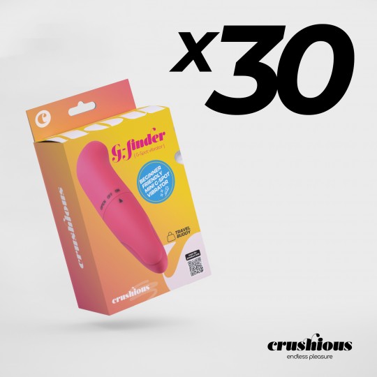 PACK OF 30 CRUSHIOUS G-FINDER MINI MASSAGER PINK