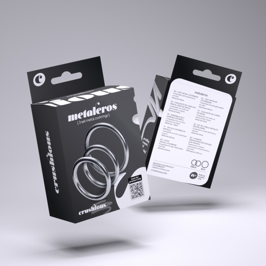 CRUSHIOUS METALEROS 3 METAL COCKRING SET