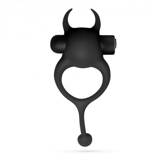 CRUSHIOUS DAEMON COCKRING WITH RECHARGEABLE VIBRATING BULLET BLACK