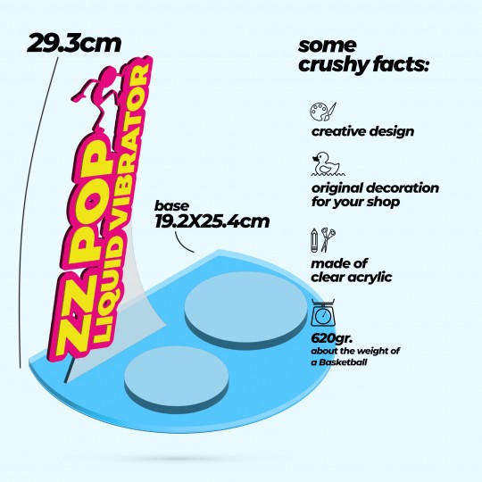 EXPOSITOR PARA VIBRADOR LÍQUIDO ZZ POP CRUSHIOUS