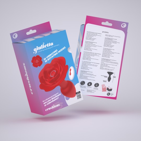 GIULIETTA PLUG ANAL ROTATIF AVEC TÉLÉCOMMANDE CRUSHIOUS