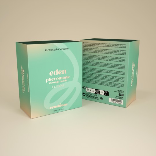 BOUGIE DE MASSAGE EDEN AUX PHÉROMONES ET AU PARFUM FLORAL 20ML CRUSHIOUS