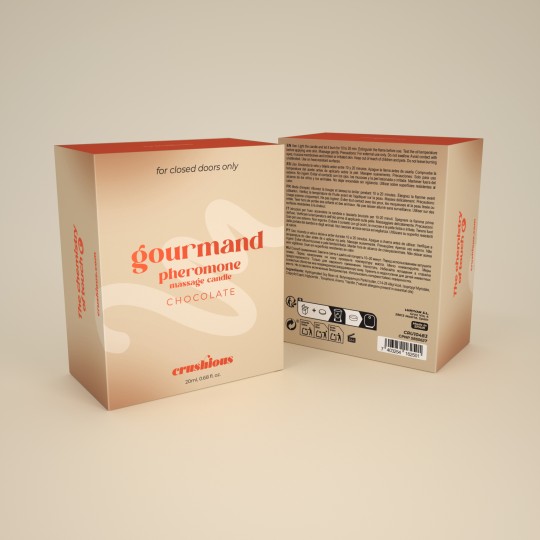 VELA DE MASAJE GOURMAND CON FEROMONAS Y AROMA A CHOCOLATE 20 ML CRUSHIOUS