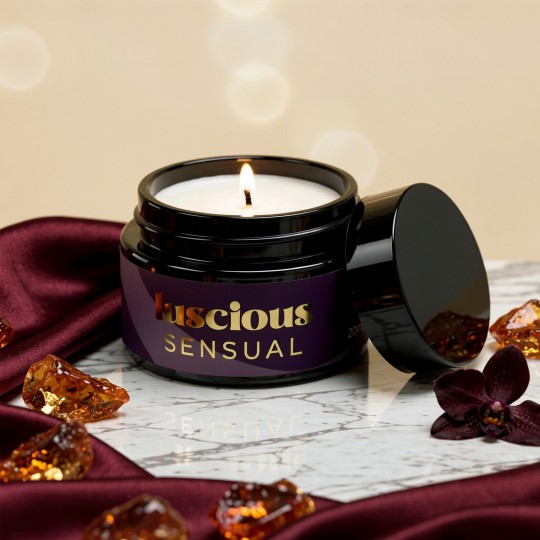 VELA DE MASAJE LUSCIOUS CON FEROMONAS Y AROMA SENSUAL 20ML CRUSHIOUS