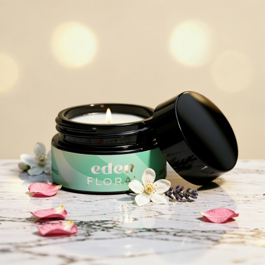 BOUGIE DE MASSAGE EDEN AUX PHÉROMONES ET AU PARFUM FLORAL 20ML CRUSHIOUS