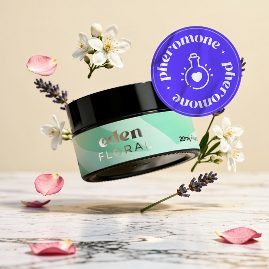 BOUGIE DE MASSAGE EDEN AUX PHÉROMONES ET AU PARFUM FLORAL 20ML CRUSHIOUS