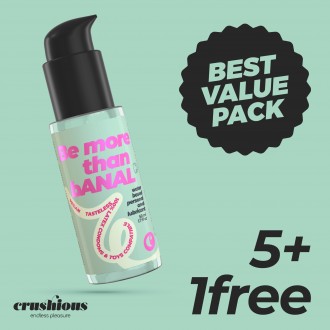 PACK DE 5 LUBRIFIANTS ANAL CRUSHIOUS 50 ML + 1 GRATUIT