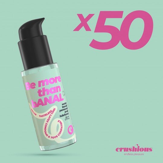 CONFEZIONE DA 50 LUBRIFICANTI PER USO ANALE 50 ML CRUSHIOUS