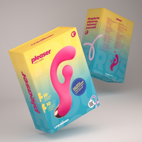 PLEASER VIBRADOR CON ESTIMULACIÓN GIRATORIA CRUSHIOUS