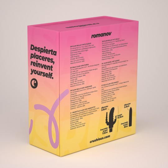 ROMANOV VIBRADOR CLÁSICO CON FUNDA DE SILICONA EXTRAÍBLE CRUSHIOUS