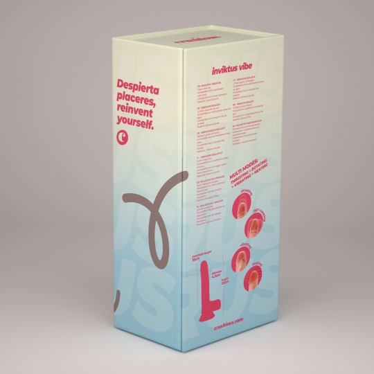 CRUSHIOUS INVIKTUS VIBE 8,5 ЖИДКИЙ СИЛИКОНОВЫЙ ВИБРАТОР FLESH