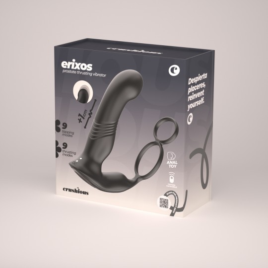 VIBRATORE PROSTATICO CON TELECOMANDO ERIXOS CRUSHIOUS