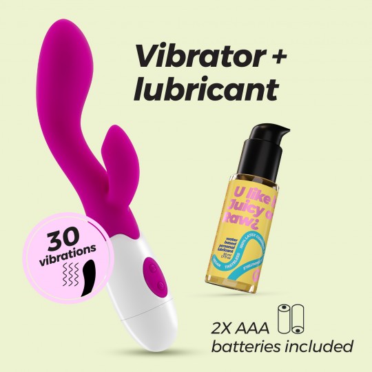 CHERIE CLITORIDE STIMOLATORE VIBRATORE + CRUSHIOUS LUBRIFICANTE A BASE D'ACQUA