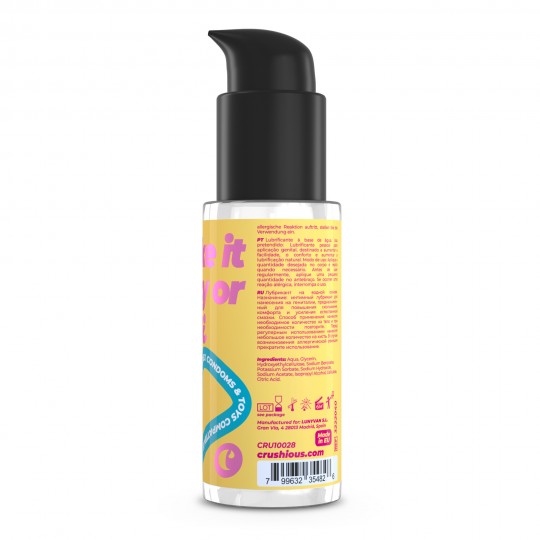 VIBRADOR CON ESTIMULADOR DE CLÍTORIS CHERIE Y LUBRICANTE DE BASE AGUA INCLUIDO CRUSHIOUS