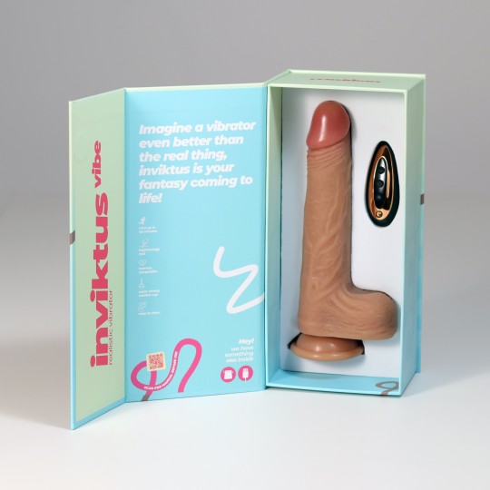 CRUSHIOUS INVIKTUS VIBE 8,5 LIQUID SILICONE VIBRATOR FLESH