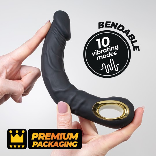 VIBRADOR FLEXIBLE MAGNUS BEND NEGRO CRUSHIOUS
