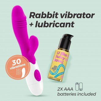CRUSHIOUS LOLLIPOP RABBIT VIBRATOR WITH WATERBASED LUBRICANT INCLUDED