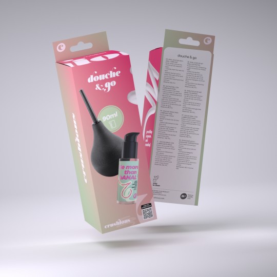 DOUCHE &amp; GO DUCHA ANAL 90ML CON LUBRICANTE ANAL 50ML CRUSHIOUS