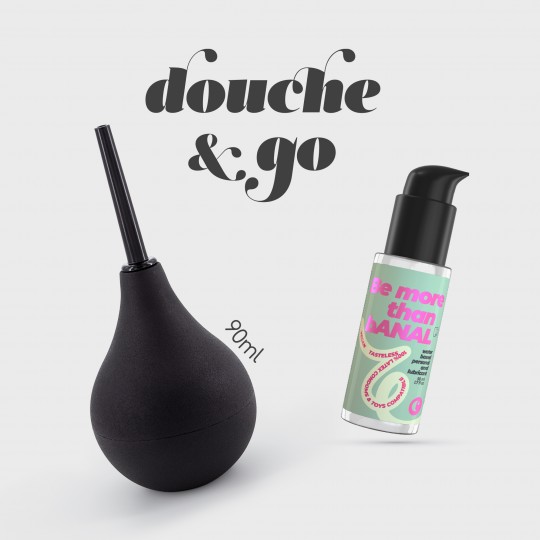 CRUSHIOUS DOUCHE &amp; GO ANAL DOUCHE 90ML WITH ANAL LUBRICANT 50ML