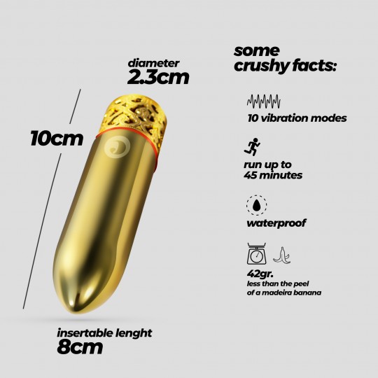 ROMANOV VIBRATEUR CLASSIQUE AVEC MANCHON EN SILICONE AMOVIBLE CRUSHIOUS