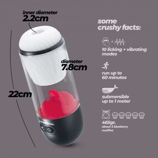 SLURPY РАЗБИРАЕМЫЙ МАСТУРБАТОР 2 В 1 CRUSHIOUS