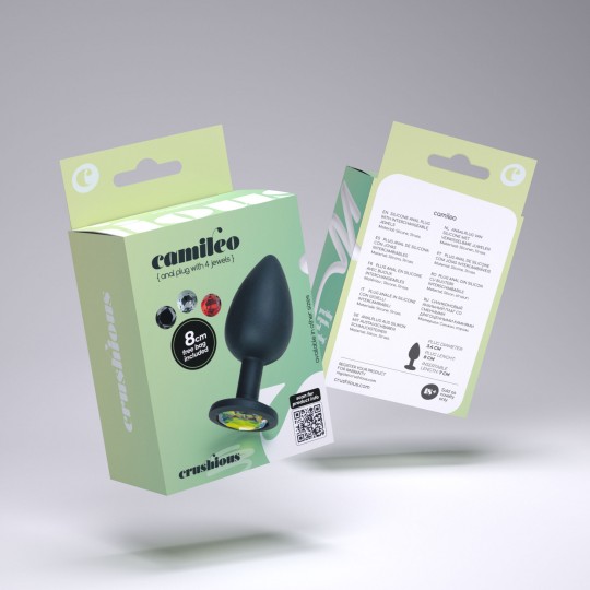 CRUSHIOUS CAMILEO REGULAR ANAL PLUG WITH 4 INTERCHANGEABLE JEWELS