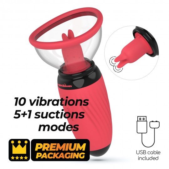 CRUSHIOUS SCARLET VULVA PUMP RECHARGEABLE STIMULATOR