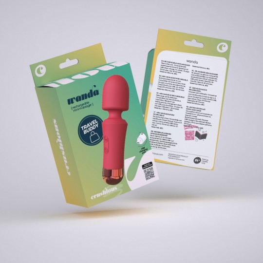 WANDA MINI VIBROMASSEUR RECHARGEABLE TERRACOTTE CRUSHIOUS