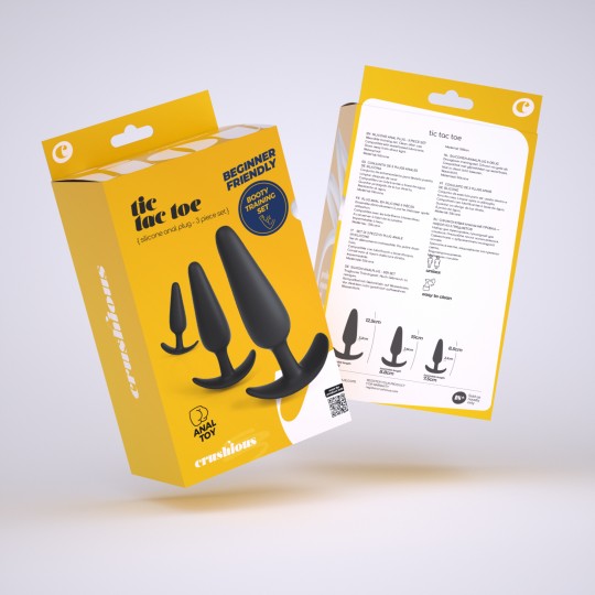 CRUSHIOUS TIC TAC TOE ANAL PLUGS TRAINING SET
