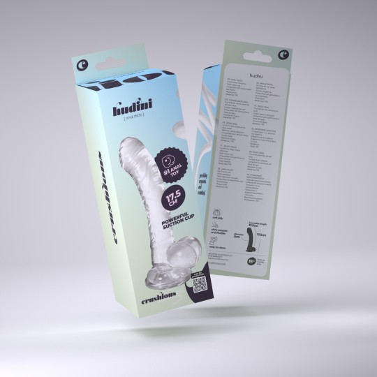 HUDINI DILDO ANAL JELLY TRANSPARENTE CRUSHIOUS