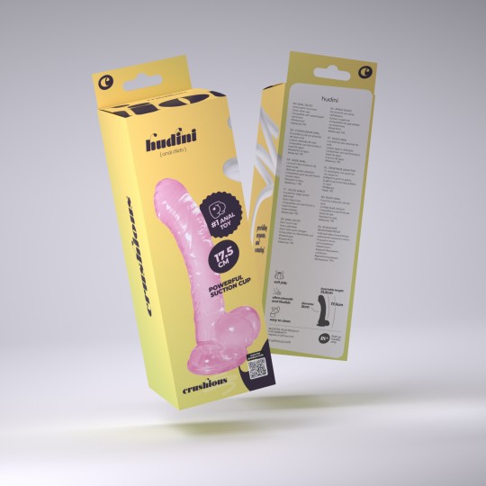 HUDINI DILDO ANAL JELLY ROSA CRUSHIOUS