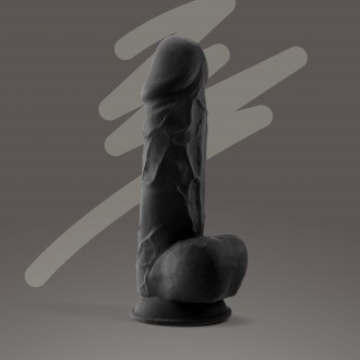 GODE PREMIUM SILICONE TESSUDO 8.5’’ CHOCOLAT CRUSHIOUS