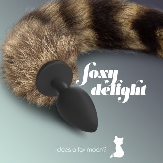 FOXY DELIGHT СИЛИКОНОВАЯ АНАЛЬНАЯ ПРОБКА С ХВОСТОМ CRUSHIOUS