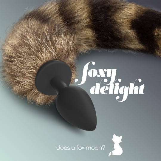 FOXY DELIGHT СИЛИКОНОВАЯ АНАЛЬНАЯ ПРОБКА С ХВОСТОМ CRUSHIOUS